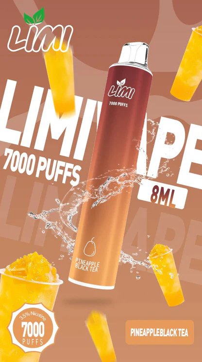 【LIMI】7000口拋棄式電子煙 吸氣即亮LED燈條 8ml 650mAh可充電 3.5%尼古丁鹽 冰感水果系列 現貨秒發:圖片 9