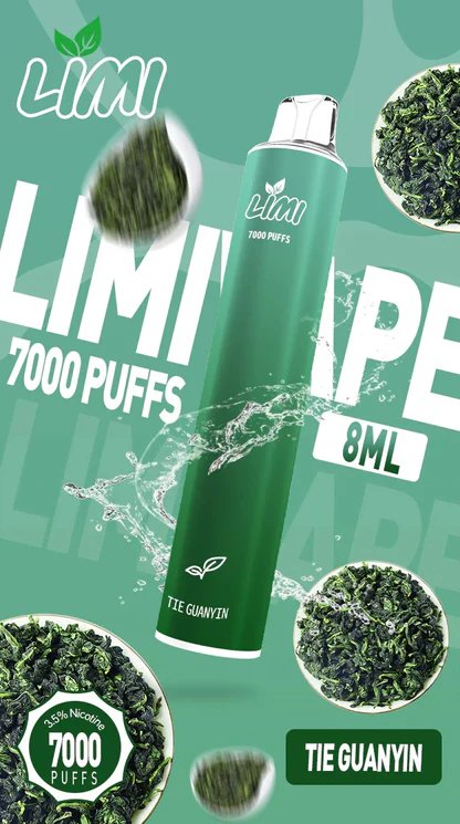 【LIMI】7000口拋棄式電子煙 吸氣即亮LED燈條 8ml 650mAh可充電 3.5%尼古丁鹽 冰感水果系列 現貨秒發:圖片 10