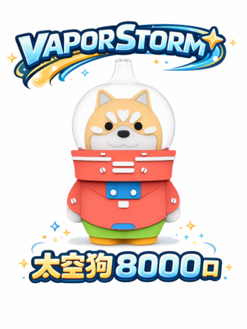 太空狗 VAPOR STORM 8000口可充電拋棄式電子煙 12ml大容量 多口味可愛款 台灣現貨速發
