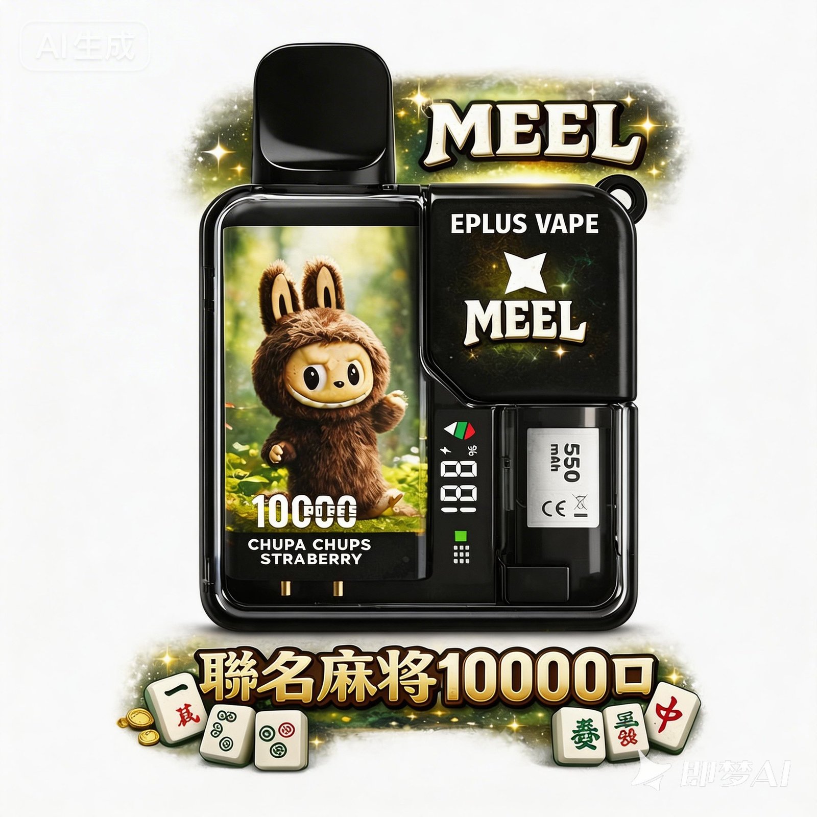 MEEL聯名 10000口拋棄式電子煙 8.5ml 550mAh可充電 3%尼古丁鹽 Mesh網狀霧化 現貨秒發