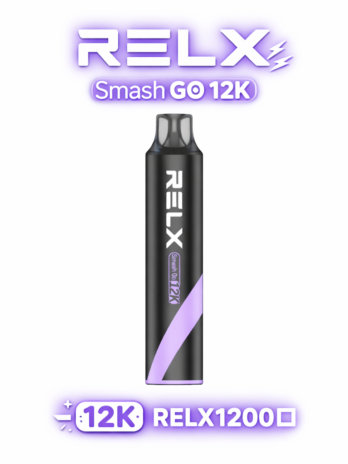 RELX Smash Go 12K 12000口拋棄式 15ml澎湃容量不乾燒 5%滿足感十足 400mAh穩壓續航 Type-C快充 CP值制霸全台 現貨秒發