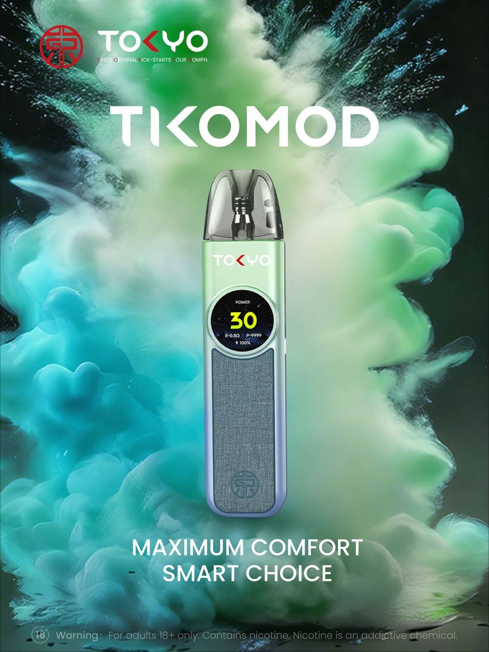 Tokyo 東京帝刻註油式主機 1200mAh超強續航 30W可調輸出 2.0ml 防漏油倉 側邊滑動氣流調節 台灣現貨秒發:圖片 7